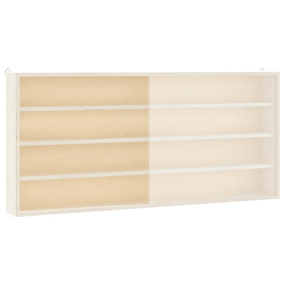 Vetrina da collezione in legno con ante 80x8,5x37cm