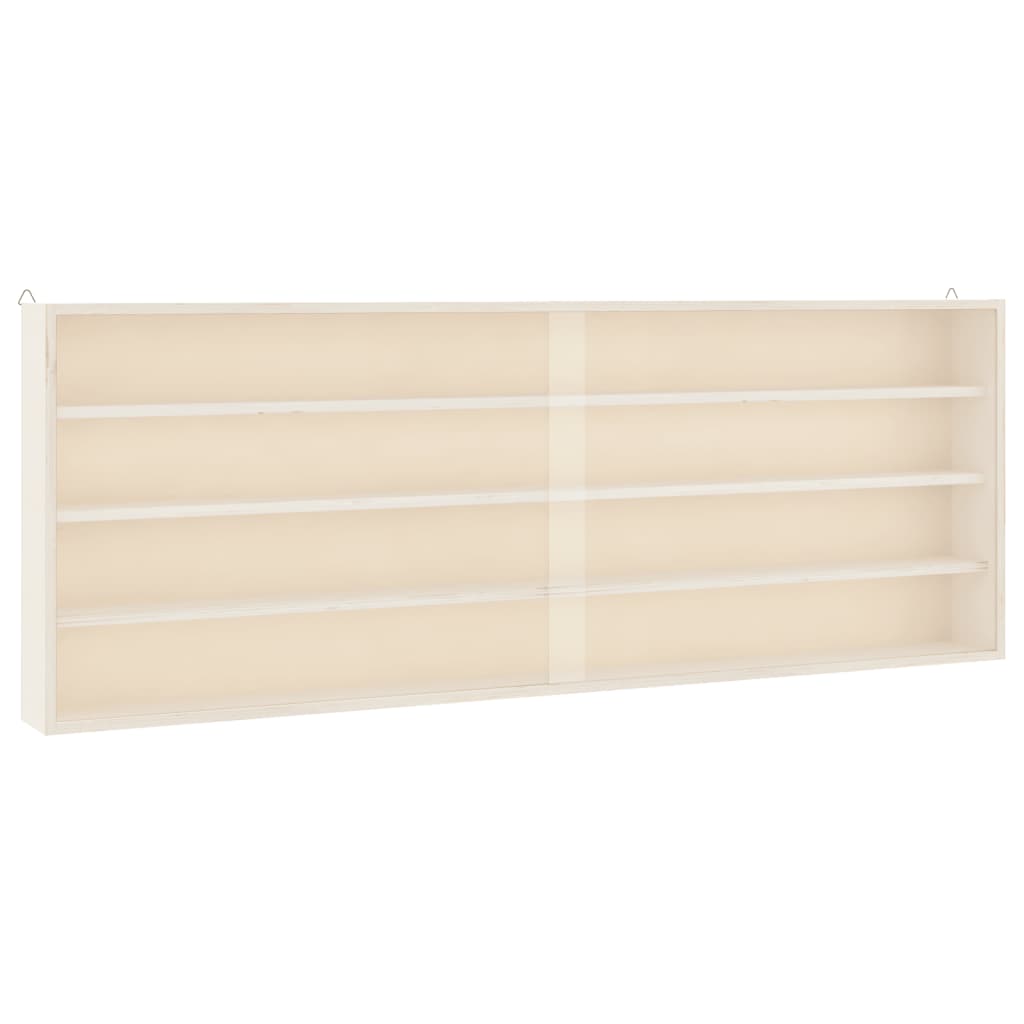 Teca da Collezione in Legno con Porte 100x8,5x37 cm