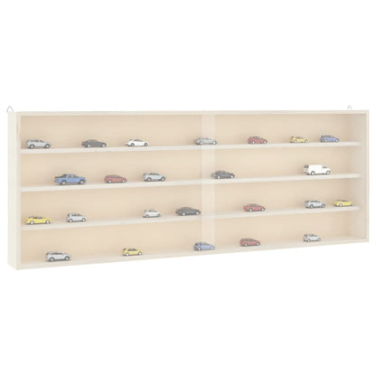 Teca da Collezione in Legno con Porte 100x8,5x37 cm