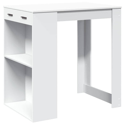 Tavolo da Bar Bianco 102x70x103,5 cm in Truciolato
