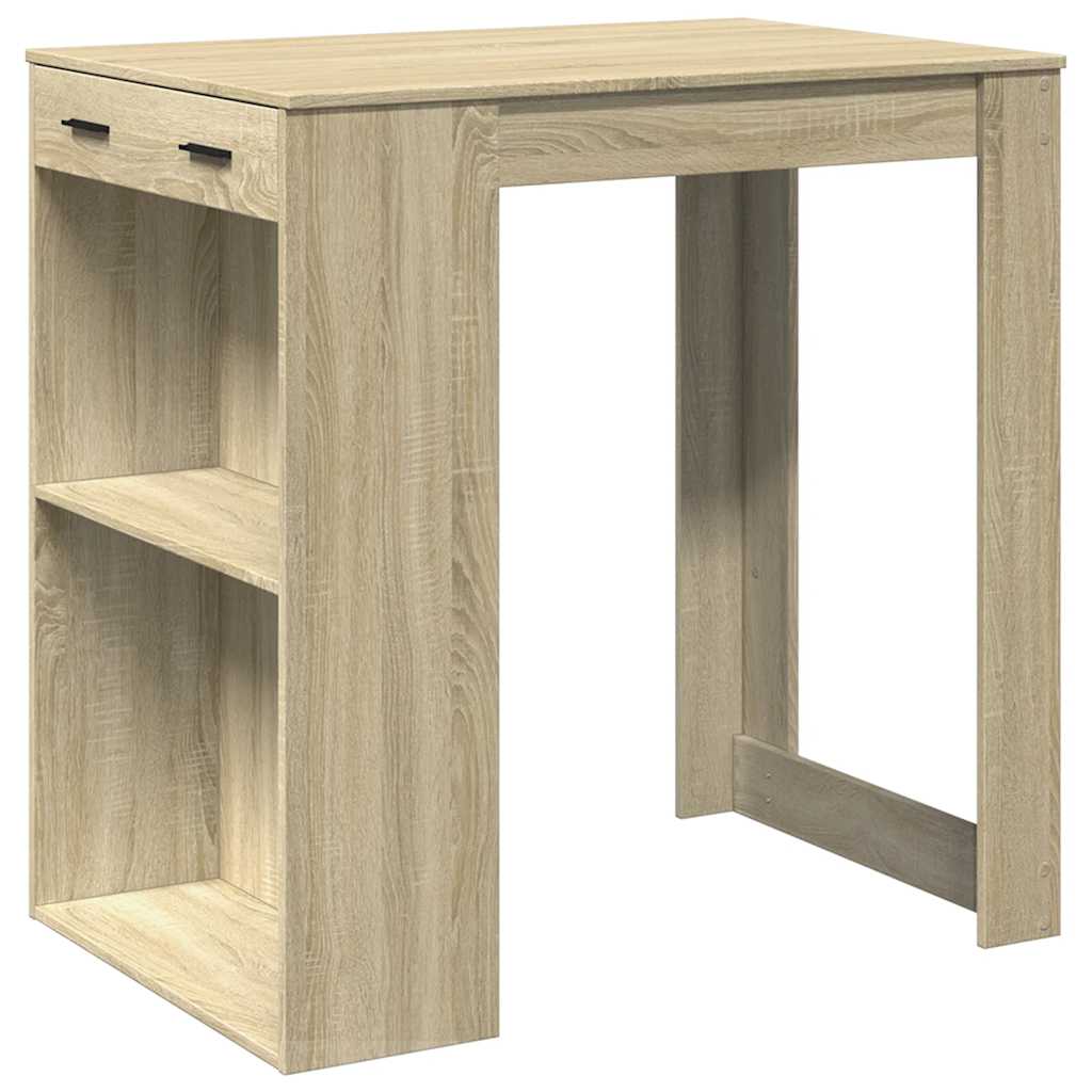 Tavolo da Bar Rovere Sonoma 102x70x103,5 cm in Truciolato