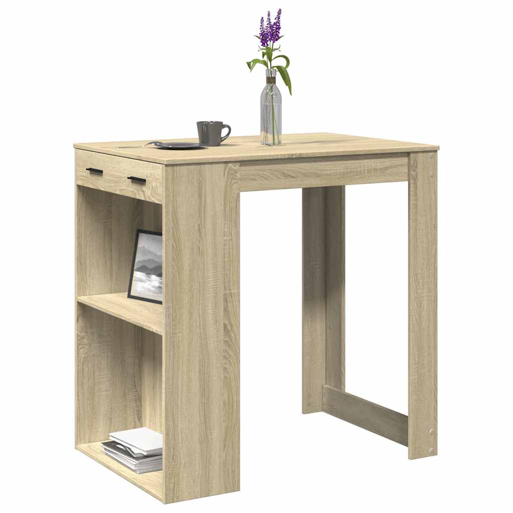 Tavolo da Bar Rovere Sonoma 102x70x103,5 cm in Truciolato