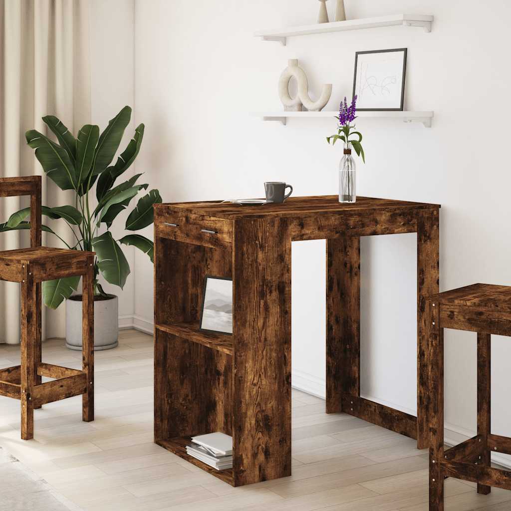 Tavolo Bar Rovere Artigianale 102x70x103,5 cm in Truciolato