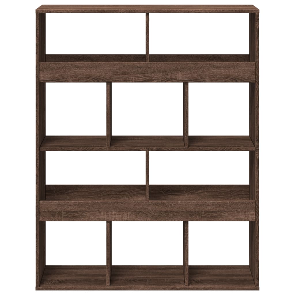 Libreria Rovere Marrone 100x33x125,5 cm in Legno Multistrato