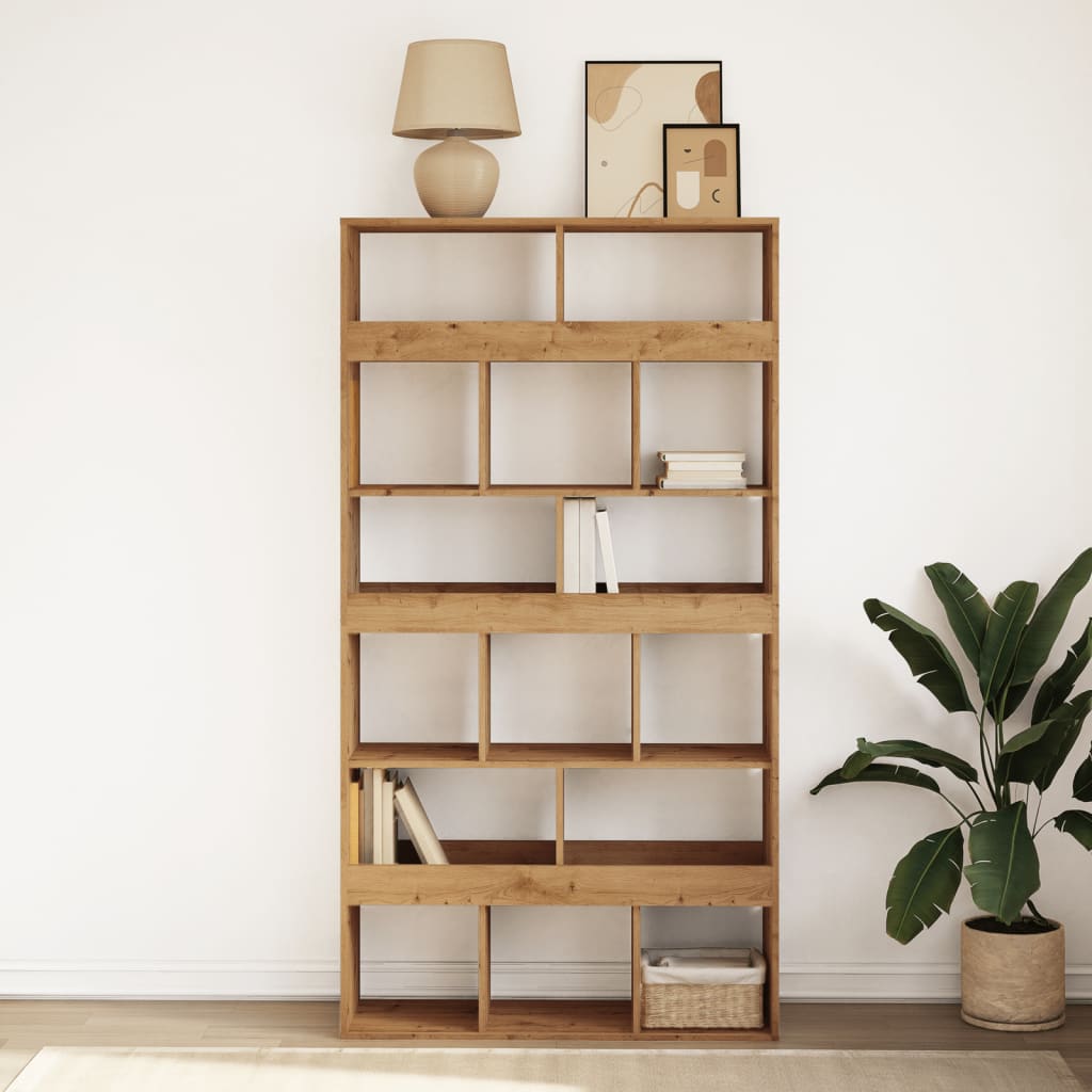 Libreria Rovere Artigianale 100x33x187,5cm in Legno Multistrato