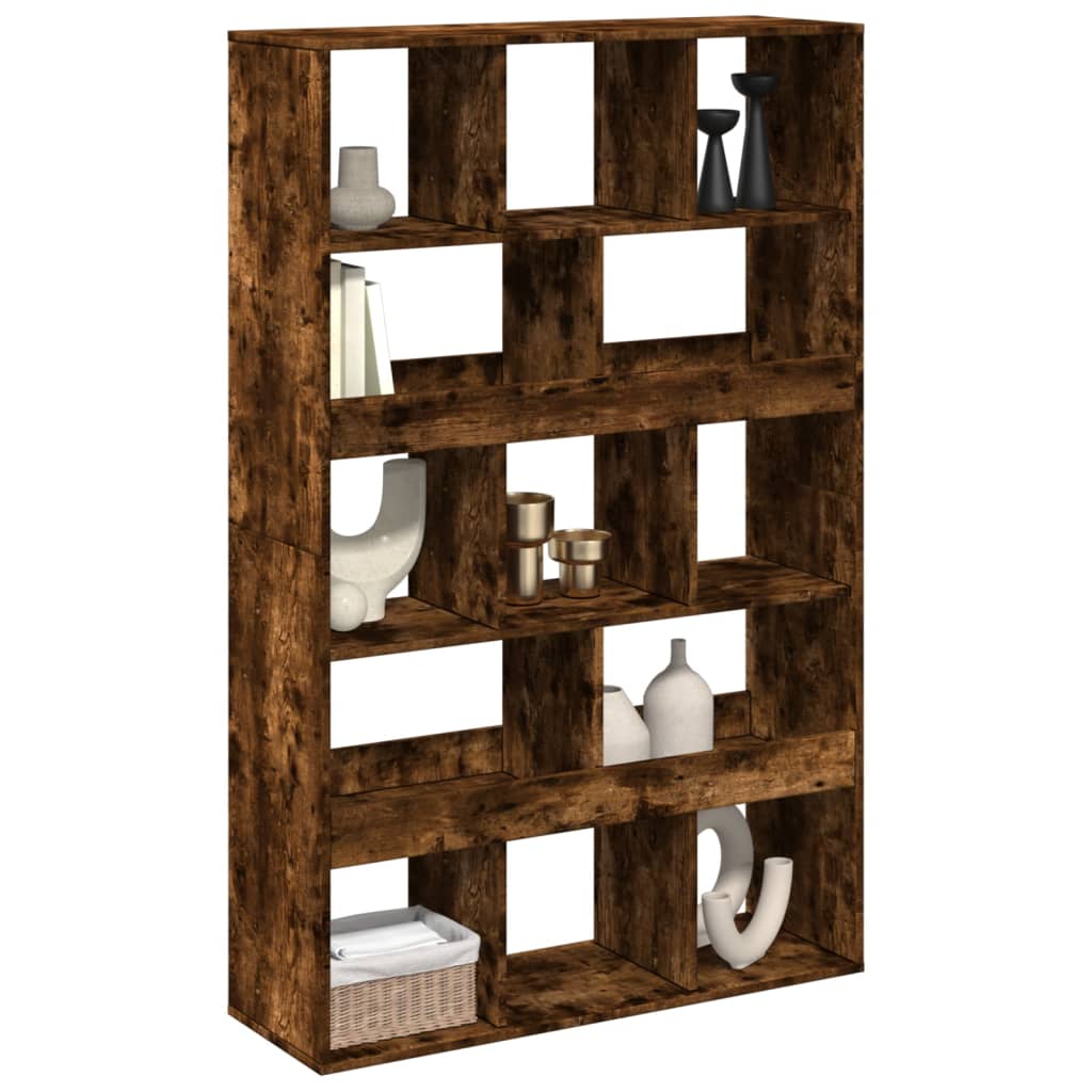 Libreria Rovere Fumo 100x33x156,5 cm in Truciolato