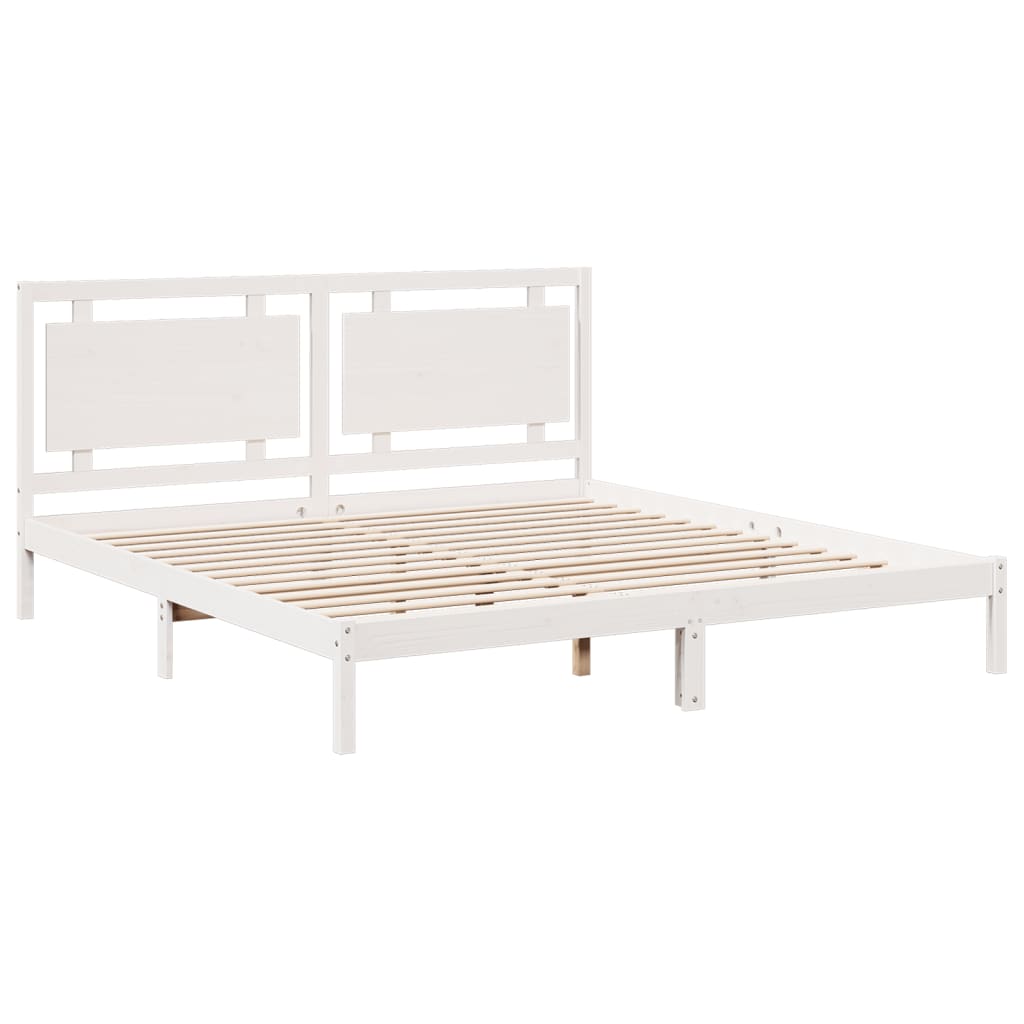 Giroletto Extra Lungo senza Materasso Bianco 200x210cm Massello