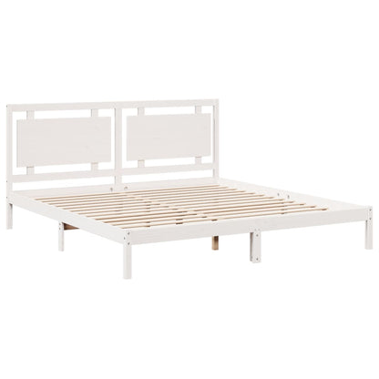 Giroletto Extra Lungo senza Materasso Bianco 200x210cm Massello