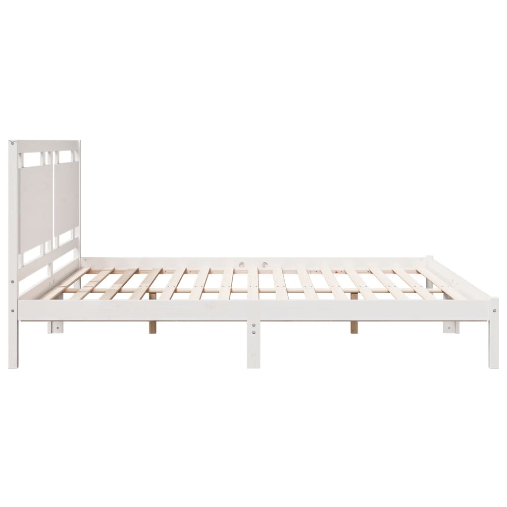 Giroletto Extra Lungo senza Materasso Bianco 200x210cm Massello