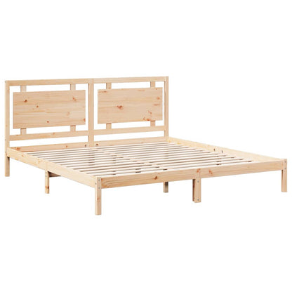 Giroletto Extra Lungo senza Materasso 200x220 cm Legno Massello