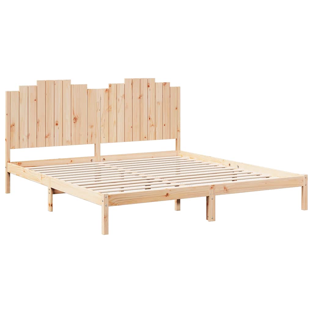 Giroletto Extra Lungo senza Materasso 200x210 cm Legno Massello