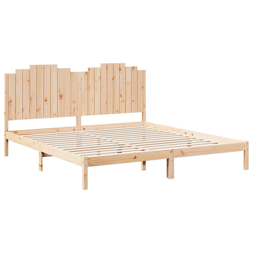 Giroletto Extra Lungo senza Materasso 200x220 cm Legno Massello