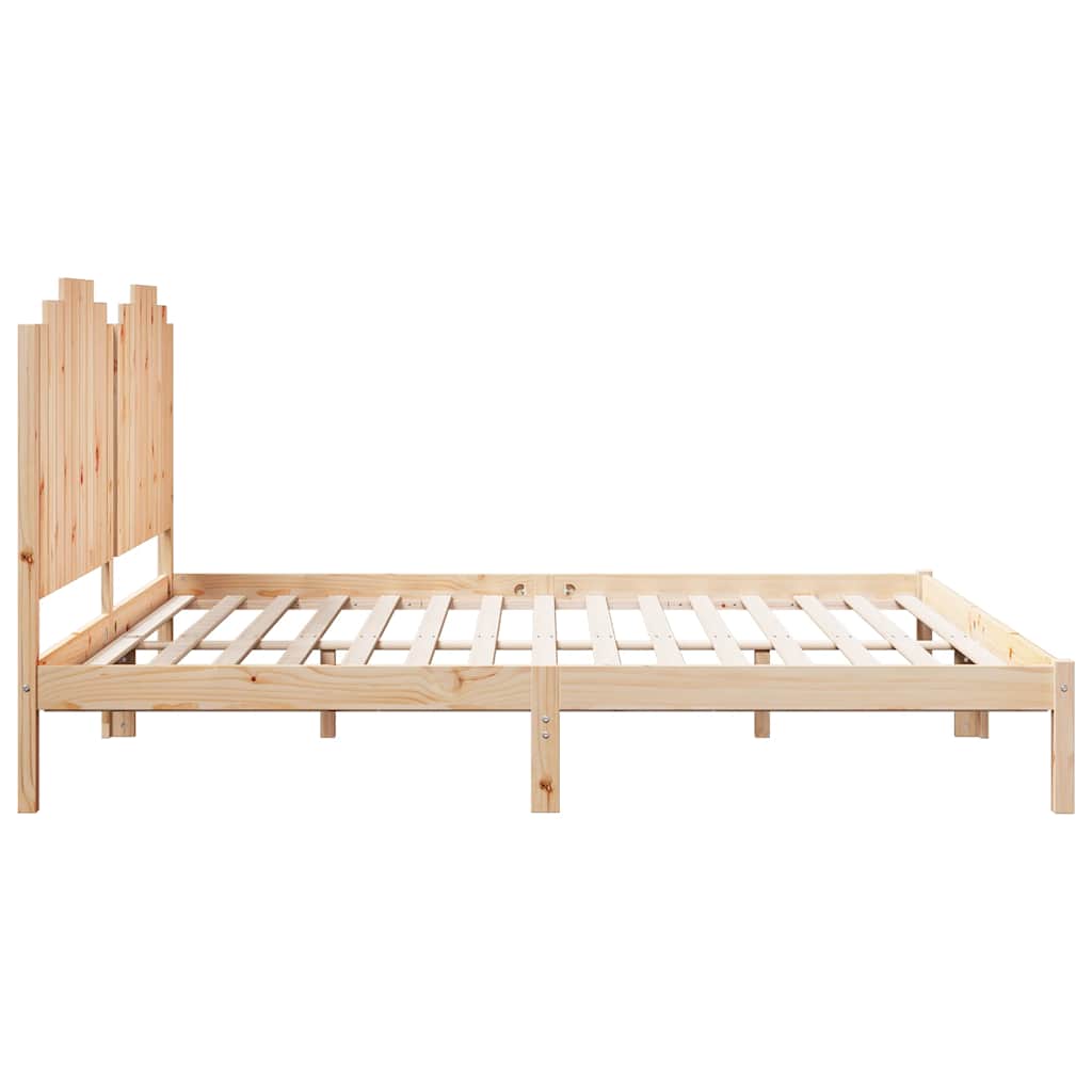 Giroletto Extra Lungo senza Materasso 200x220 cm Legno Massello