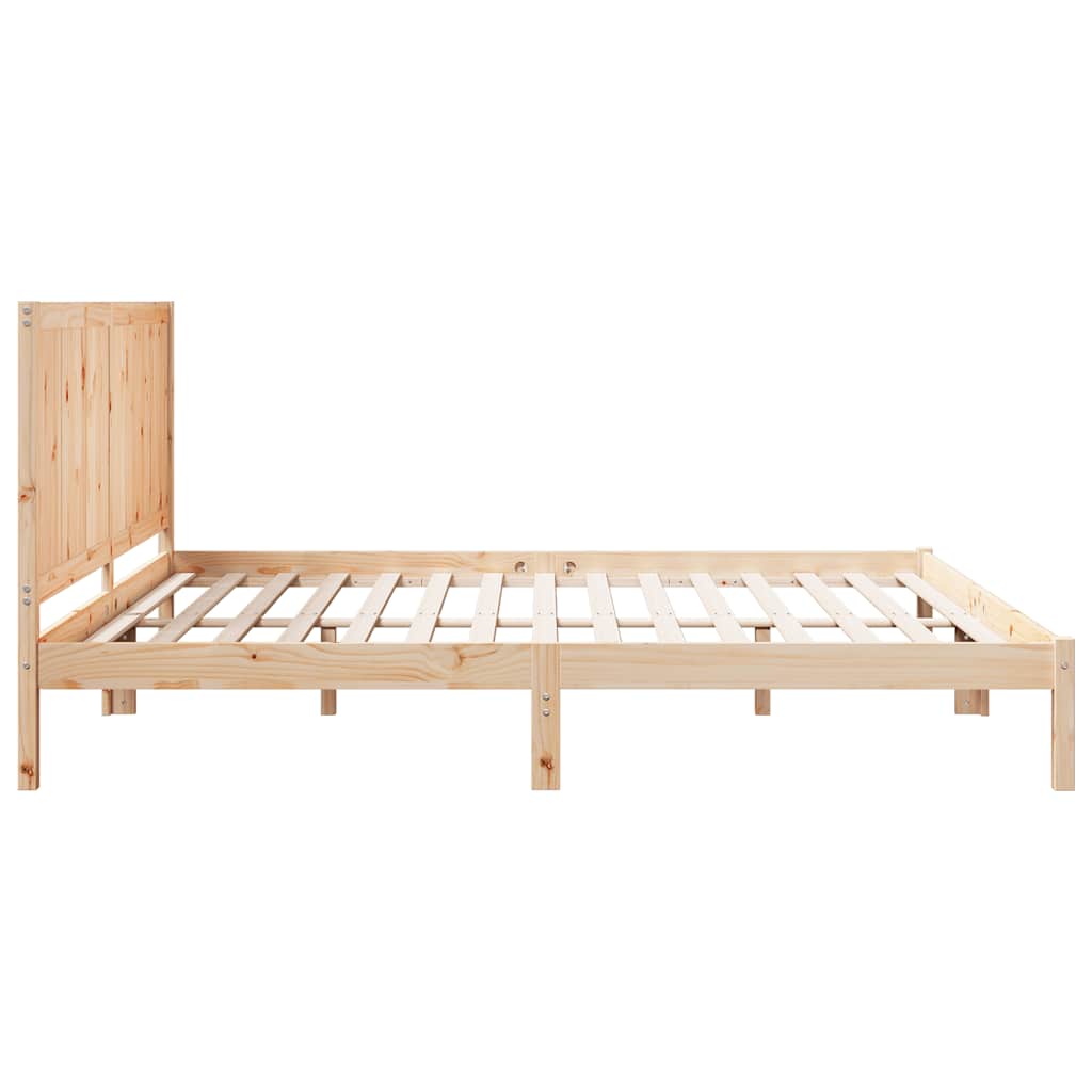 Giroletto Extra Lungo senza Materasso 200x210 cm Legno Massello
