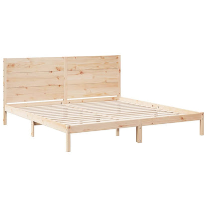 Giroletto Extra Lungo senza Materasso 200x210 cm Legno Massello