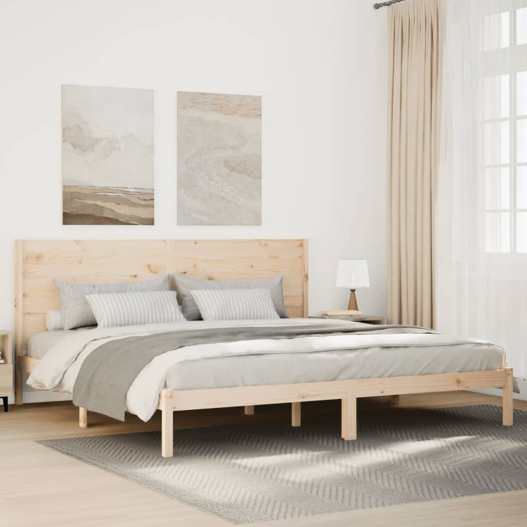Giroletto Extra Lungo senza Materasso 200x210 cm Legno Massello