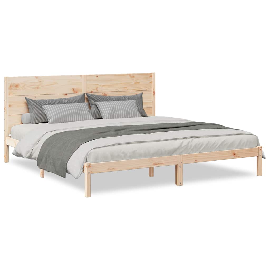 Giroletto Extra Lungo senza Materasso 200x220 cm Legno Massello