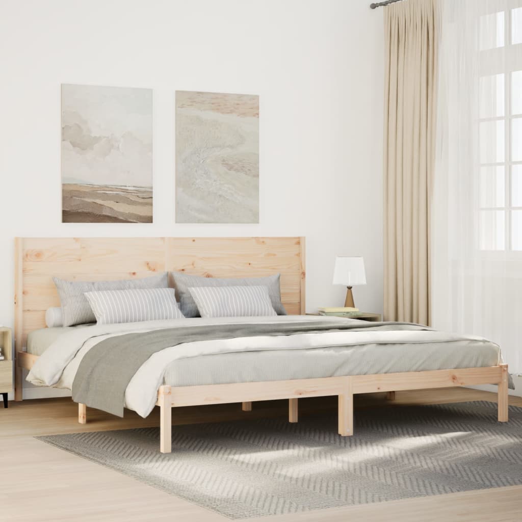Giroletto Extra Lungo senza Materasso 200x220 cm Legno Massello