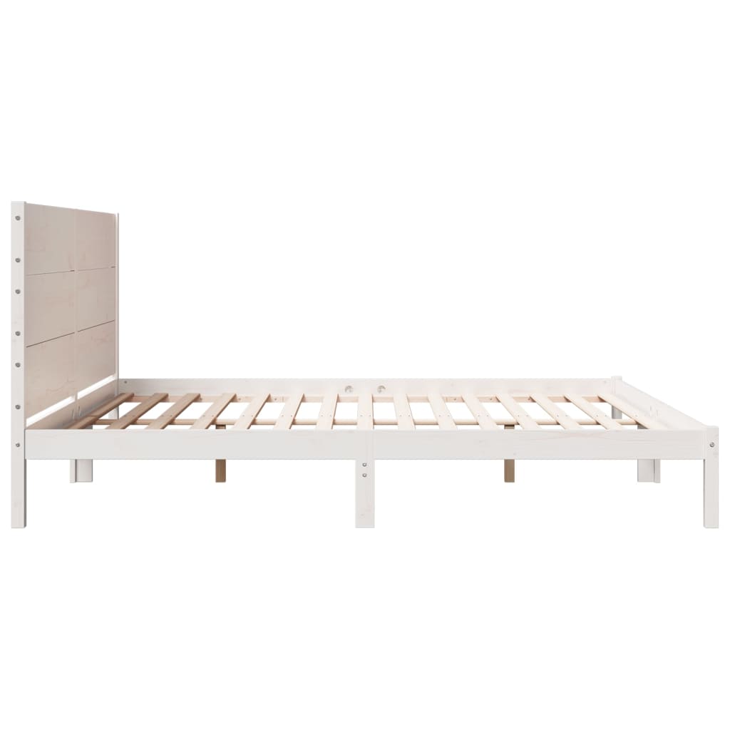 Giroletto Extra Lungo senza Materasso Bianco 200x220cm Massello