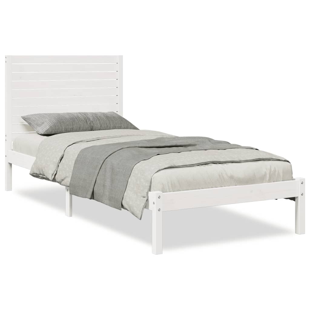 Giroletto Extra Lungo senza Materasso Bianco 90x210 cm Massello