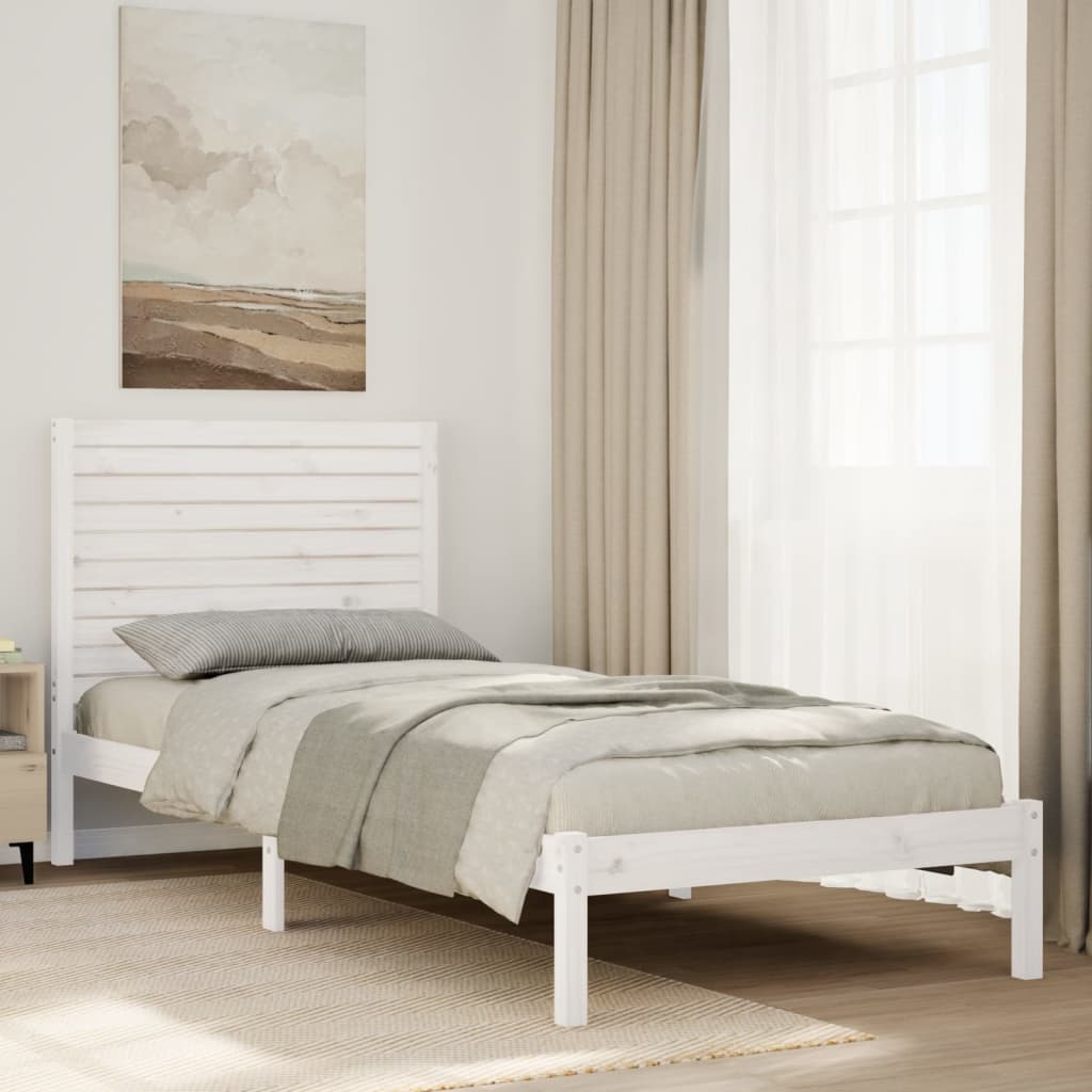 Giroletto Extra Lungo senza Materasso Bianco 90x210 cm Massello