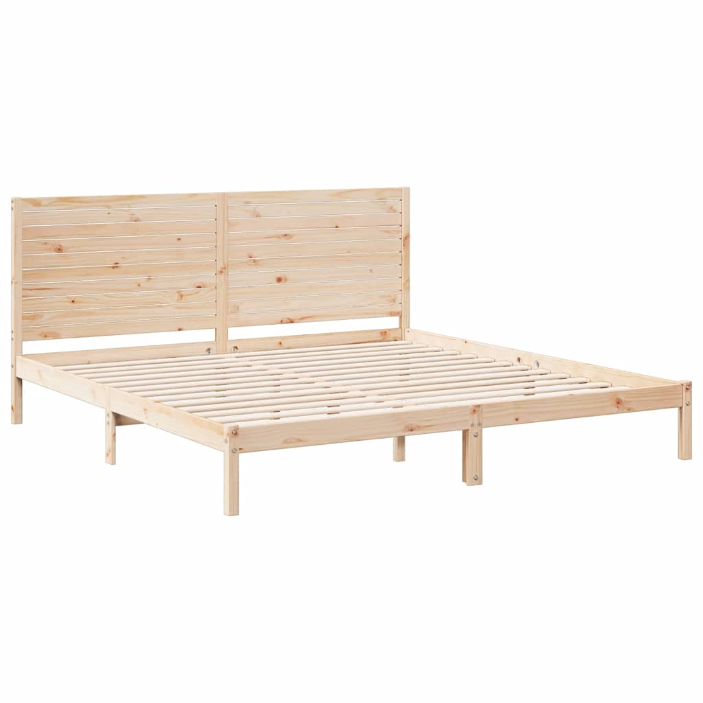 Giroletto Extra Lungo senza Materasso 180x210 cm Legno Massello
