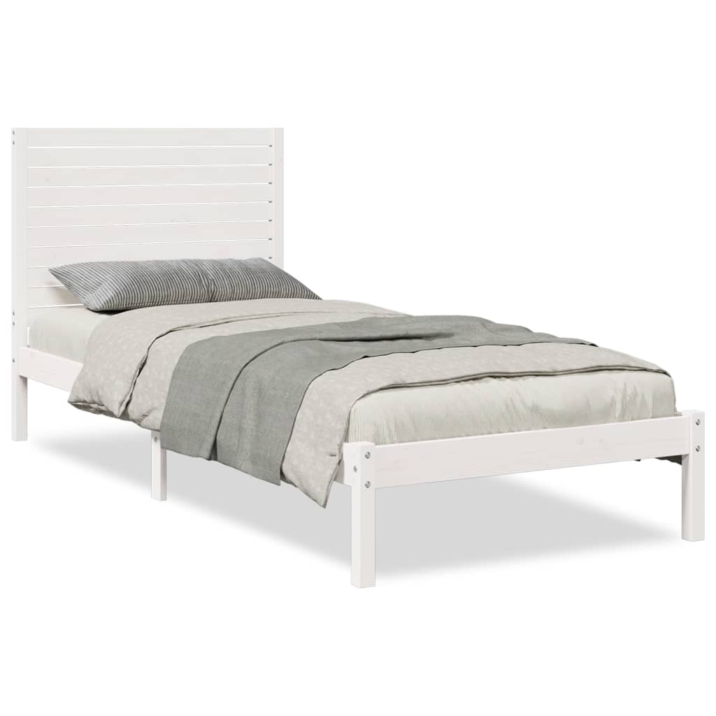 Giroletto Extra Lungo senza Materasso Bianco 90x220 cm Massello