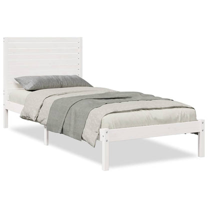 Giroletto Extra Lungo senza Materasso Bianco 90x220 cm Massello