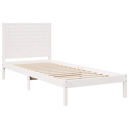 Giroletto Extra Lungo senza Materasso Bianco 90x220 cm Massello