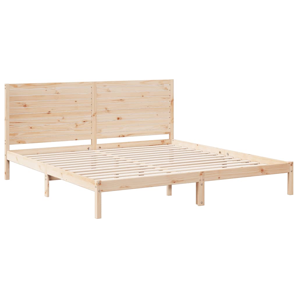 Giroletto Extra Lungo senza Materasso 180x220 cm Legno Massello