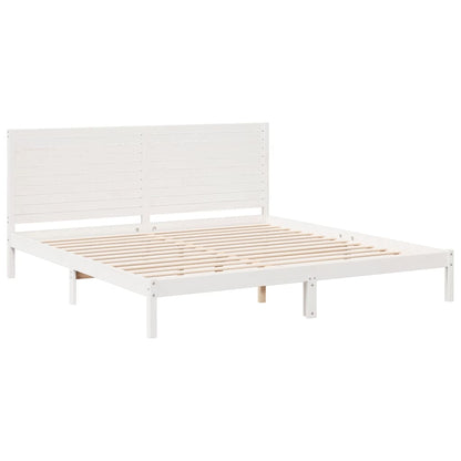 Giroletto Extra Lungo senza Materasso Bianco 180x220cm Massello