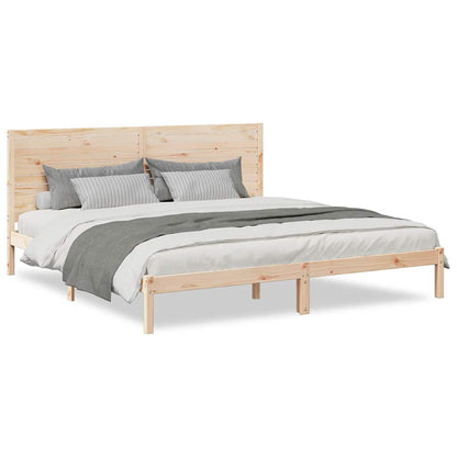 Giroletto Extra Lungo senza Materasso 200x220 cm Legno Massello
