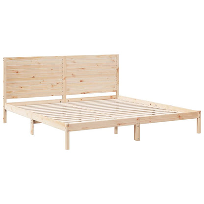 Giroletto Extra Lungo senza Materasso 200x220 cm Legno Massello