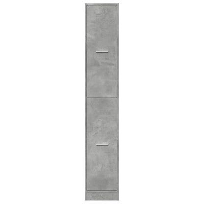 Armadietto da Farmacia Grigio Cemento 30x41x174,5 cm Truciolato