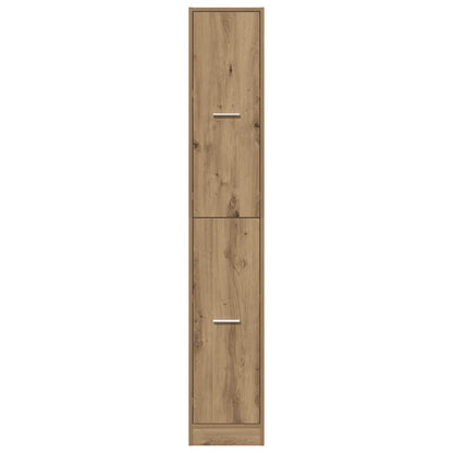 Armadietto da Farmacia Rovere 30x41x174,5 cm in Truciolato