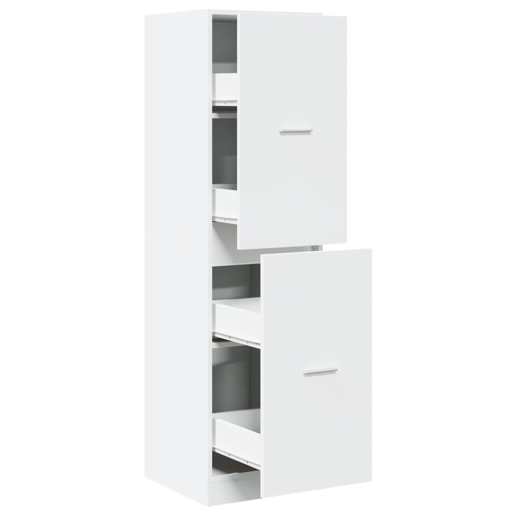 Armadietto da Farmacia Bianco 40x41x144,5 cm in Truciolato