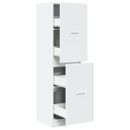 Armadietto da Farmacia Bianco 40x41x144,5 cm in Truciolato