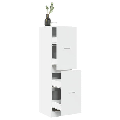 Armadietto da Farmacia Bianco 40x41x144,5 cm in Truciolato