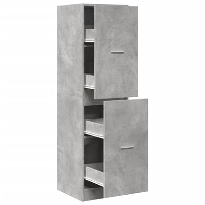 Armadietto da Farmacia Grigio Cemento 40x41x144,5 cm Truciolato