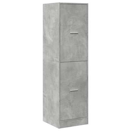 Armadietto da Farmacia Grigio Cemento 40x41x144,5 cm Truciolato