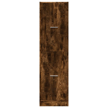 Armadietto da Farmacia Rovere Fumo 40x41x144,5 cm in Truciolato