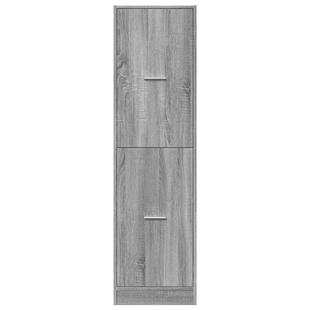 Armadietto da Farmacia Grigio Sonoma 40x41x144,5 cm Truciolato