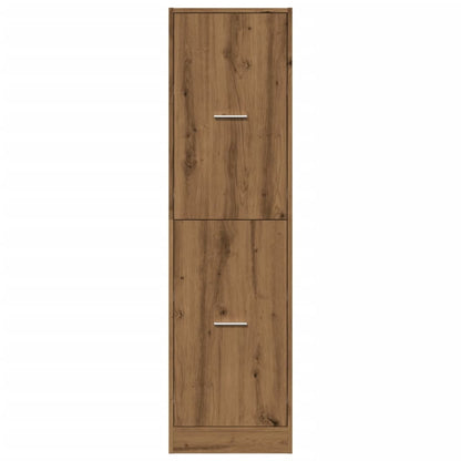 Armadietto da Farmacia Rovere 40x41x144,5 cm in Truciolato