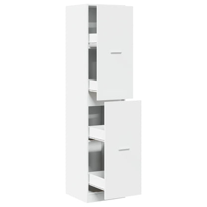 Armadietto da Farmacia Bianco 40x41x174,5 cm in Truciolato