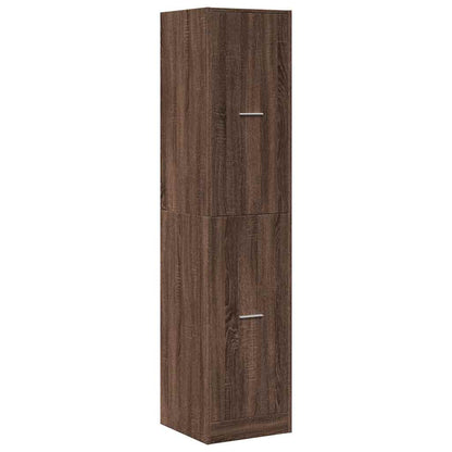 Armadietto da Farmacia Rovere Marrone 40x41x174,5 cm Truciolato
