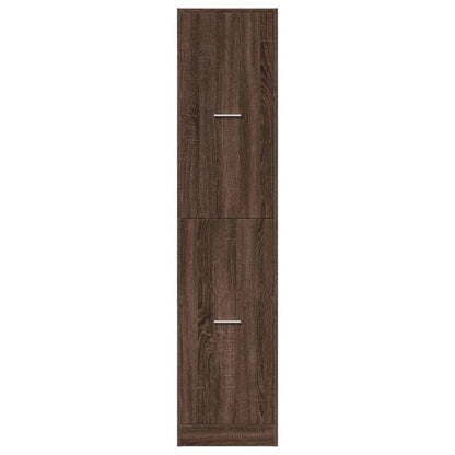 Armadietto da Farmacia Rovere Marrone 40x41x174,5 cm Truciolato