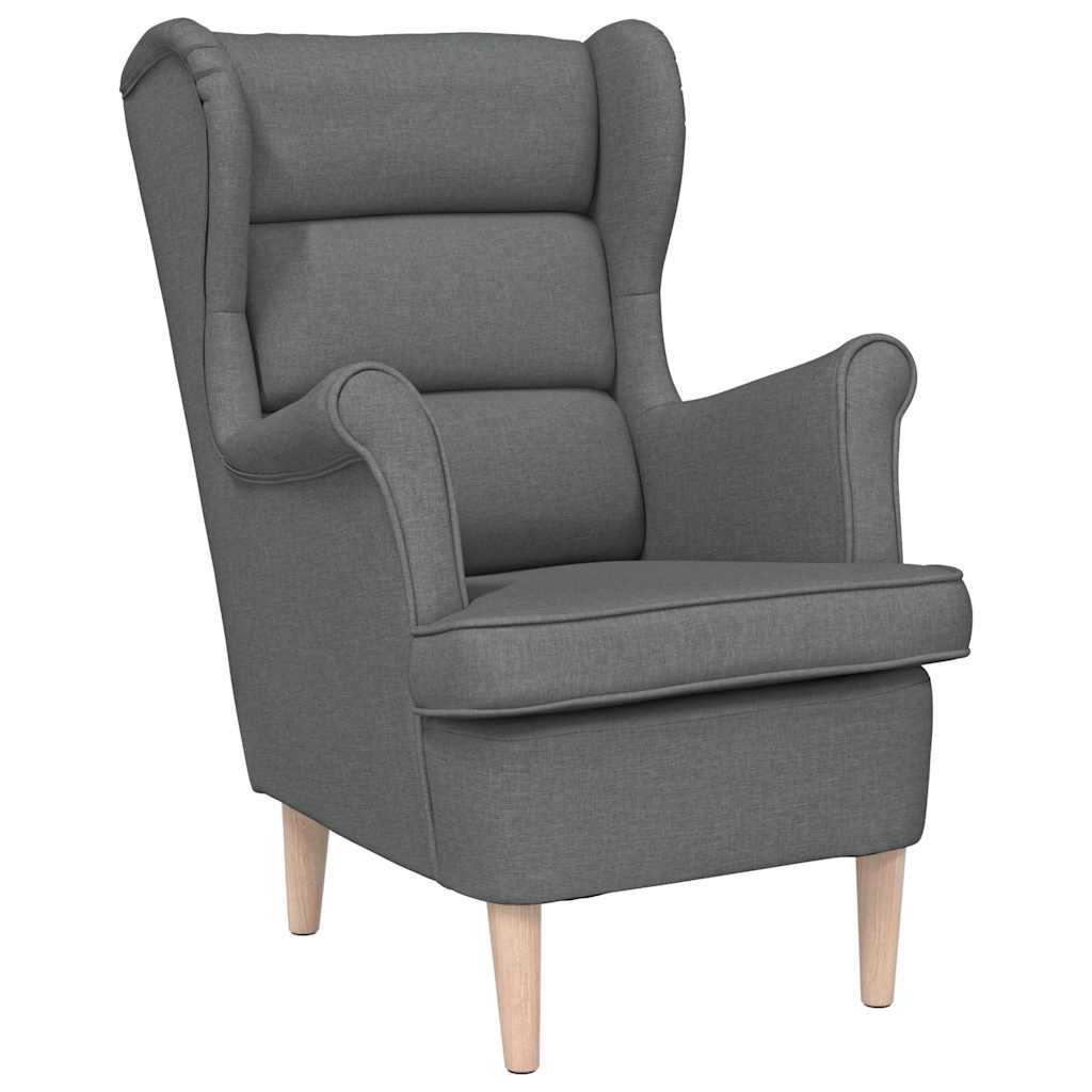 Poltrona Grigio Scuro 74x84x100 cm in Tessuto