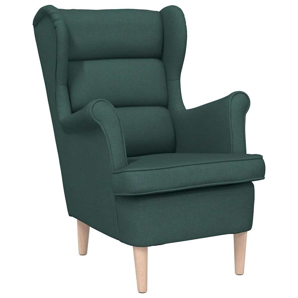 Poltrona Verde Scuro 74x84x100 cm in Tessuto