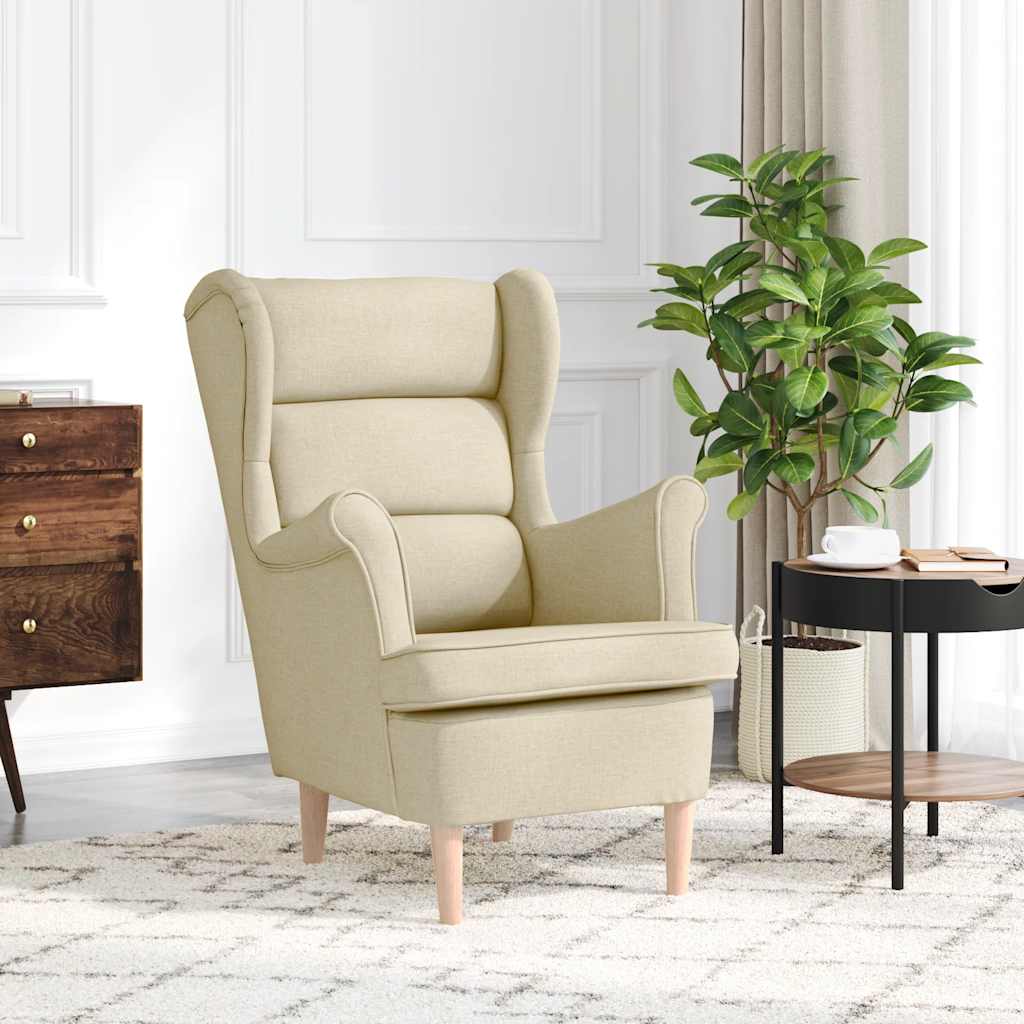 Poltrona Crema 74x84x100 cm in Tessuto