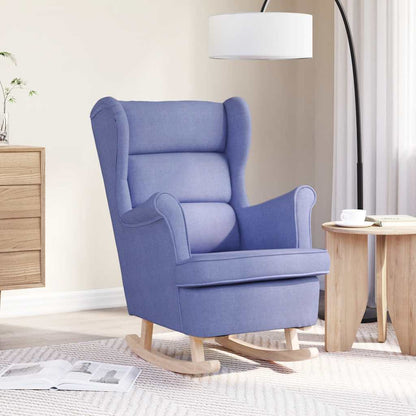 Sedia a Dondolo Jeans Blu 74x90x102 cm in Tessuto